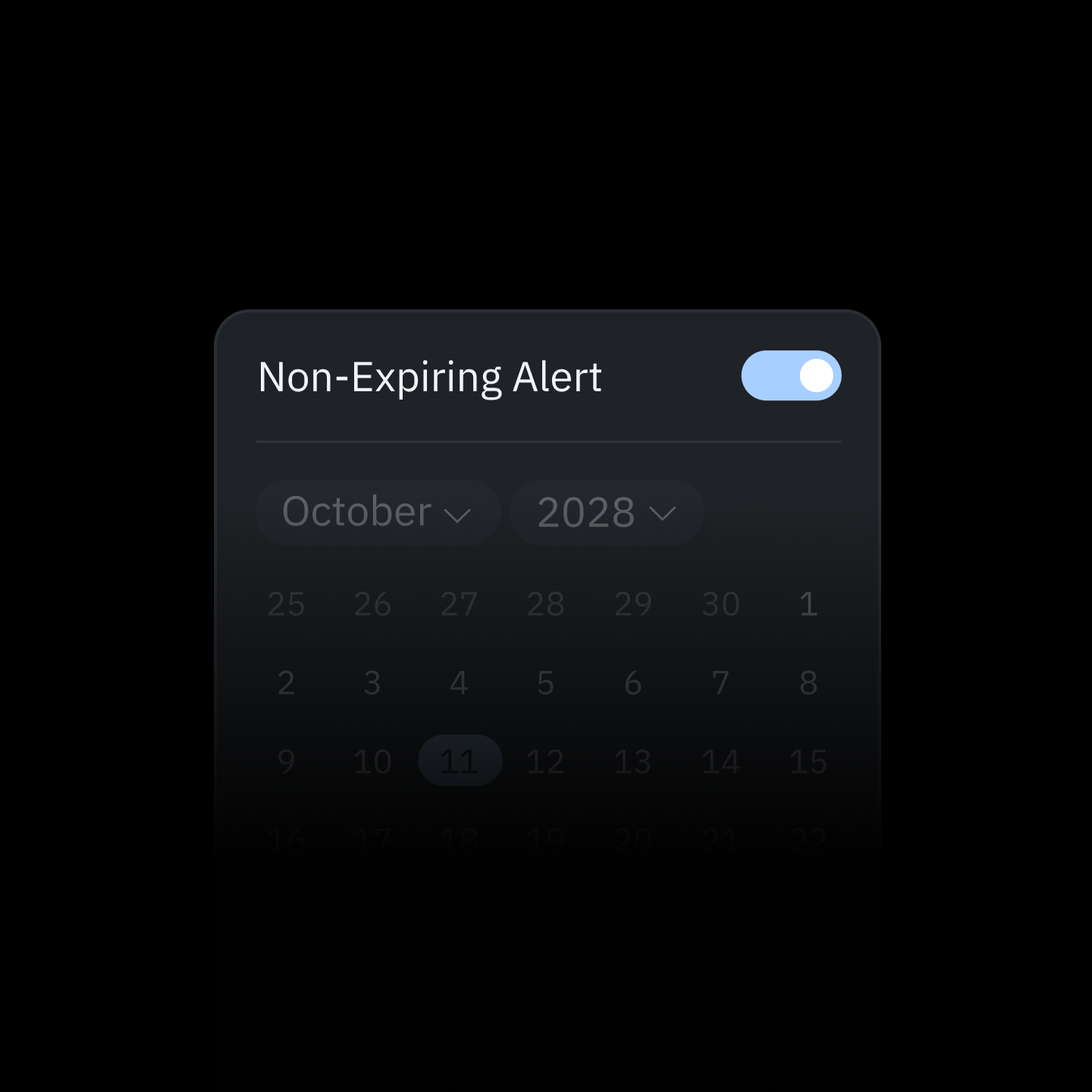 Custom Expiration